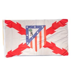 Gemelolandia Flag 90 x 150 cm with Burgundy Cross and Football Crest 1947