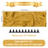 Pesonlook 6 Pack Mustard Cheesecloth Table Runner,10FT Boho Table Runner