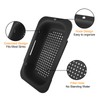 Fousenuk Extendable Strainer Basket Over the Sink, Black, Strainer for