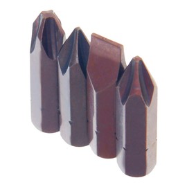 Utoolmart Screwdriver Bits, 4 Piece Set, Phillips / Slotted Screwdriver Bit with 5/16" Hex Shank, 32mm Length Cr-V Steel Screwdriver Set, Tools for Repair Work