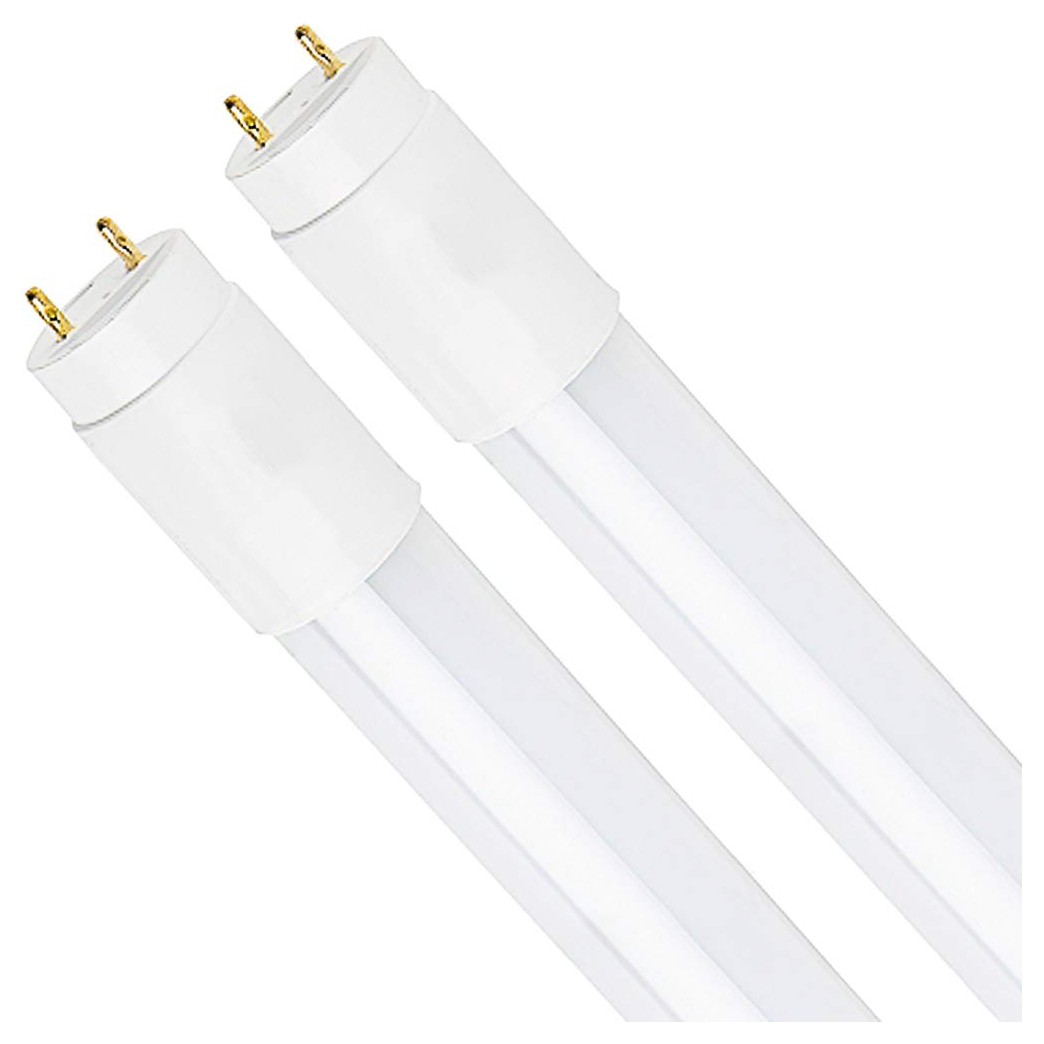 Luxrite 2FT LED Tube Light, T8, 11W (17W Equivalent), 3000K Soft White, 1100 Lumens, Fluorescent Light Tube Replacement, Direct or Ballast Bypass, ETL Listed (2 Pack)