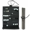 Portable Backgammon with PU Leather Chess Board Foldable Backgammon Board