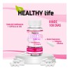 Healthy Life Biotina 100 Caps. Crece Cabello Piel Y Uñas