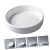 Ciieeo 4Pcs Ceramic Dipping Bowls Multi Function Spice Trays for