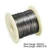 sourcing map Heating Wire 0.4 mm 26AWG Super Fine Cable
