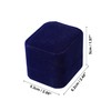 VOCOSTE Luxury Engagement Disposal Ring Box Decorative Box Suede Blue
