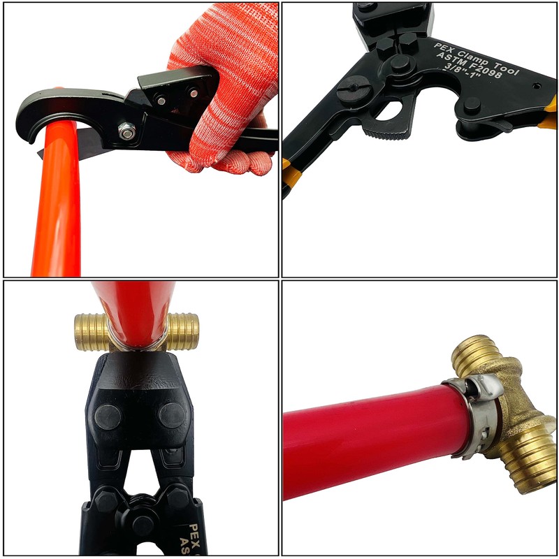 PEX Pipe Clamp Cinch Tool Crimping Tool Crimper for Stainless