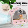 Bearded Dragon Travel Backpack Carrier with Reptile Thermometer and Humidity