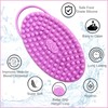 Avilana Exfoliating Silicone Body Scrubber Easy to Clean, Lathers Well,