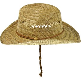 Harrys-Collection Men's Cowboy Hat Beige Natural - Beige - Natural - Medium