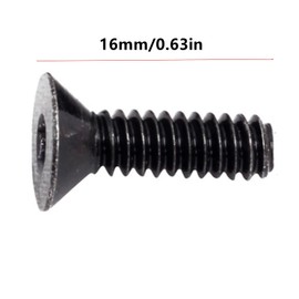 Duoduole 2 Pieces Bow Sight Screw Adapter for Compound Bows, Stainless Steel Hex Button Socket Head Screws, Screw Stabilizer Sight Mounting for Recurve Bow, Black