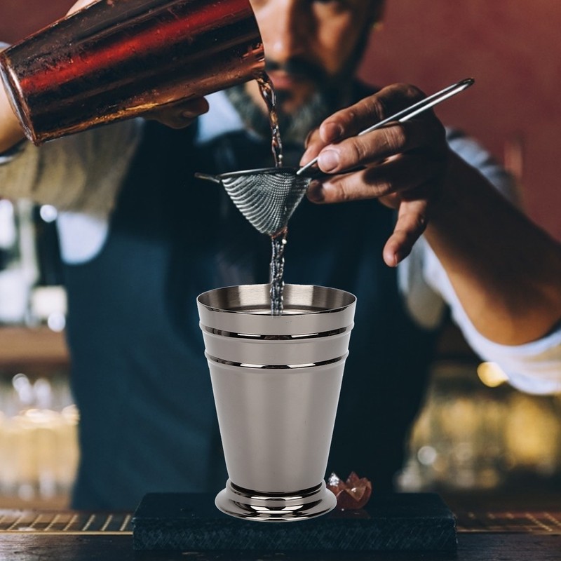 304 Stainless Steel Iced Cocktail Cup Drinking Wine Mug Anti