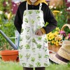 WCGXKO Herbs Kitchen Apron Botanical Gift Farmhouse Kitchen Gift Herbalist