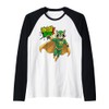'Righteous Raccoon Superhero s Retro Comic Strip Raglan Baseball Tee
