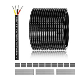 20 Gauge 4 Conductor Electrical Wire 150FT, UL 2464 20 AWG 4 Wire Cable Tinned Copper PVC Stranded 20/4 Core Wire for LED Lighting, Outdoor Low Voltage Extension Cable, Automotive etc.
