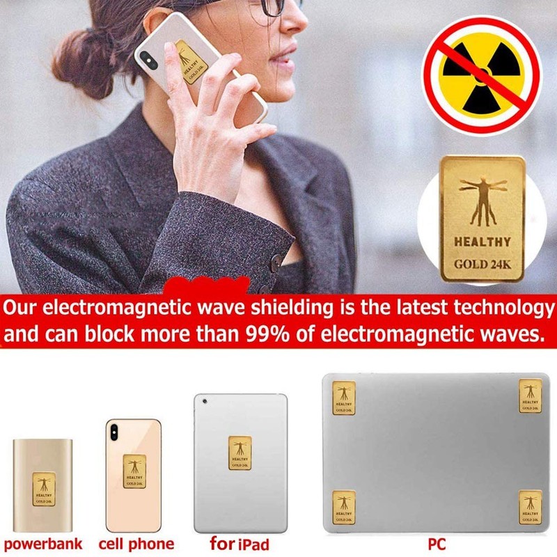 6Pcs Emf Protection Cell Phone Sticker Anti Radiation Protector Sticker