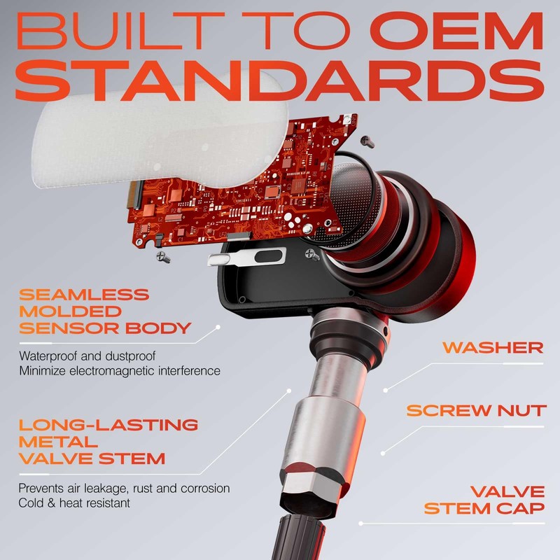 A-Premium 4PCS Pre-Programmed TPMS Sensor Tire Pressure Monitoring Sensor -