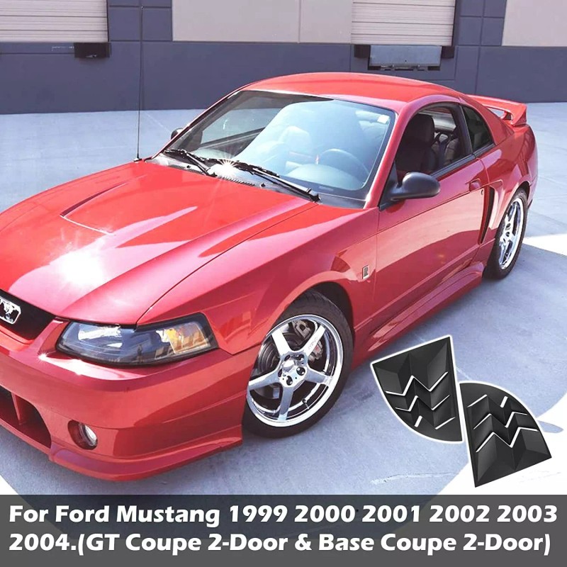 YMT Quarter Side Window Scoop Louvers ABS SunShade Cover for