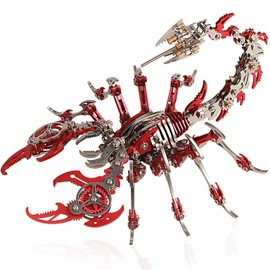 YUEZUDPO 3D Metal Puzzles for Adults, Scorpion 3D Metal Model Kits to Build DIY Colorful 3D Metal Puzzle Ornaments for Adults,Teens Birthday