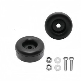 2 Pcs Anti Vibration Heavy Duty Rubber Foot Pads, Reduce Noise,2.5 Inches Vibration Dampeners for Generator, Pumps,Air Compressor, Pressure Washers,Trailers(with Screw Kits)