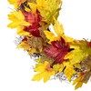 Maple Leaf Artificial Fall Harvest Wreath - 22"