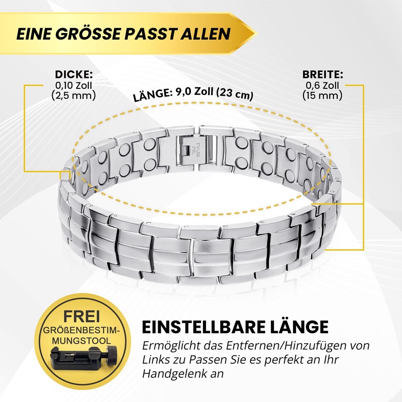 MagnetRX Ultra Strong Magnetic Bracelet - Magnetic Bands for Men