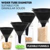 Funnels for Kitchen Use – Black Set in 4 Sizes