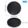 PATIKIL Wood Serving Tray 10 Inch, 2 Pack Round Decorative