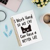 VNWEK Cat Spiral Notebook Journal 5.5 x 8.3 inches,Funny Peeking