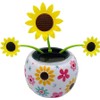 Red Bug Solar Powered Dancing Flower for Car, Car Windowsill