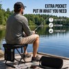 Upgrade Load-bear 267lb Foldable Backpack Stool with Pocket Portable Chair