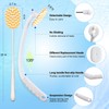 Celestite 20” Long Handle Shower Brush for Body, Back Scrubber