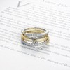 Zernblend Three Layer Stackable Gold Rings for Women, Rings Gold,