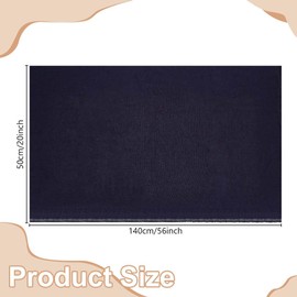 FREEBLOSS 20"x55" Sashiko Fabric Sashiko Mending Kit Patchwork Linen Blended Cotton Quilt Fabric Pre-Cut for Sewing Quilting Supplies Dark Blue