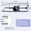2-Pack Adjustable Shower Head Holder Replacement for Slide Bar Universal