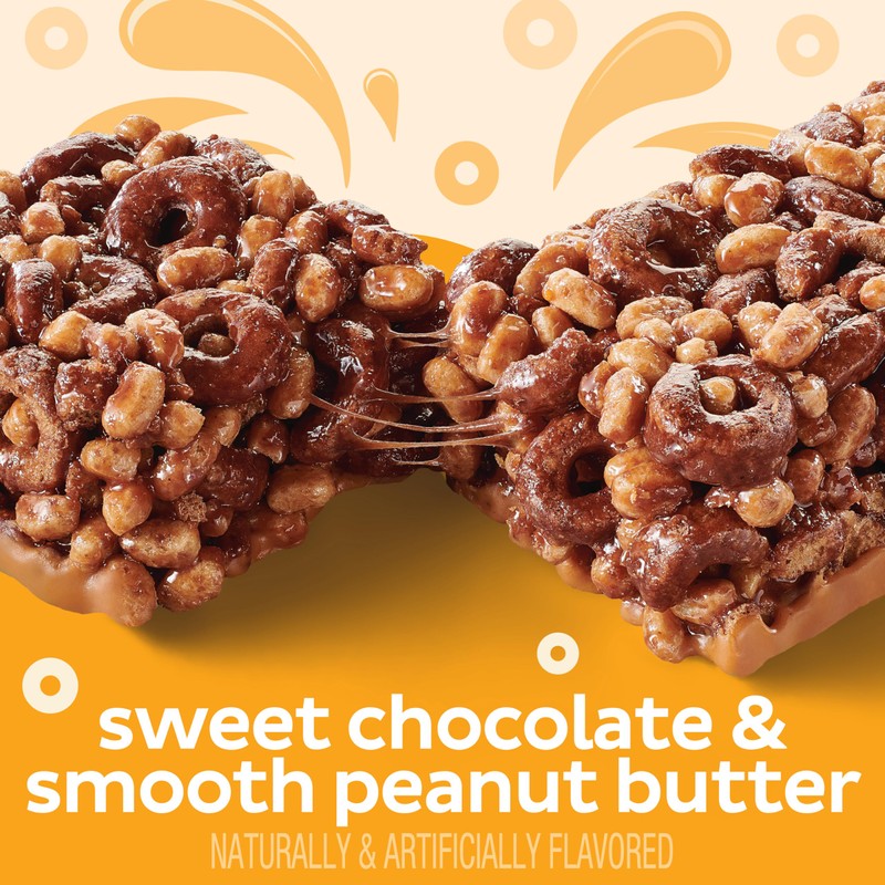 Cheerios Protein Chewy Bars, Snack Bars, Chocolate Peanut Butter, 5