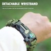 Paracord Survival Bracelet, Pack of 2 Survival Kit with Flint