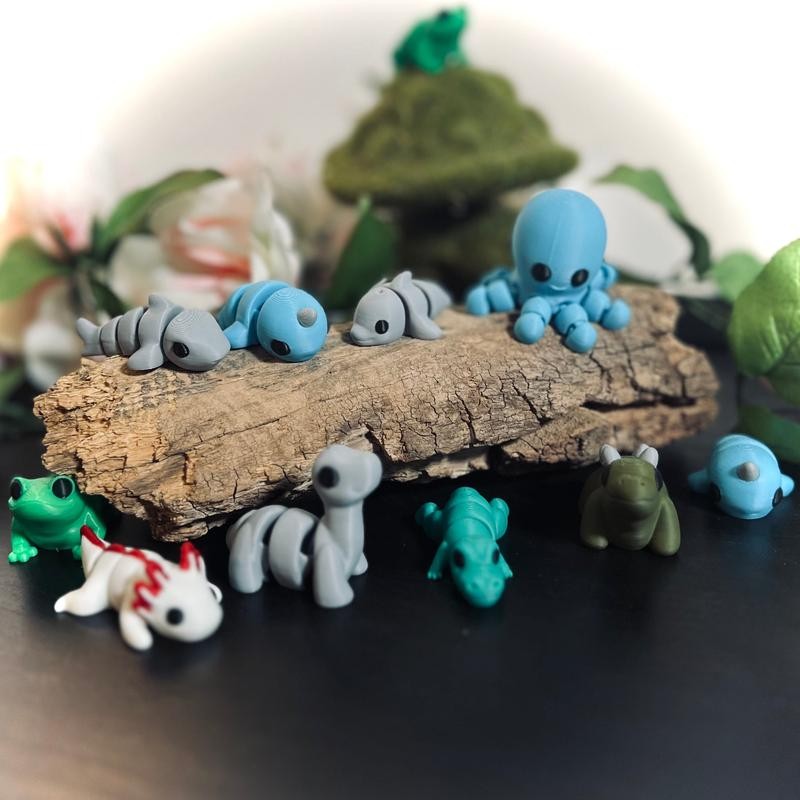 20 Pack of Pocket Pals - Mini 3d Printed Articulated