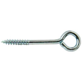 Merriway BH00318 (15 Pcs) Screw-In Vine Eye, 100 mm (4 inch) - Zinc Plated - Pack of 15 Pieces