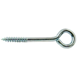 Merriway BH00318 (15 Pcs) Screw-In Vine Eye, 100 mm (4 inch) - Zinc Plated - Pack of 15 Pieces