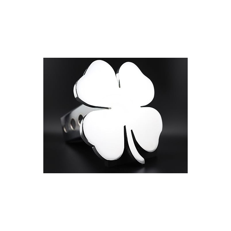 Chrome Four Leaf Clover Hitch Cover