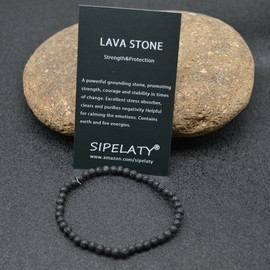 KIKILA 4mm Mini Gemstone Energy Bracelets Crushed Stone Beaded Bracelet Natural Stone Charm Beaded Small Couples Bracelets for Women