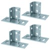 OTTFF 4 Pack 2 Slot U Post Base for 1-5/8"