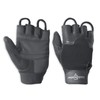 Globaleather SureGrip Fingerless Wheelchair Gloves - Black (Medium) - Hardwearing,