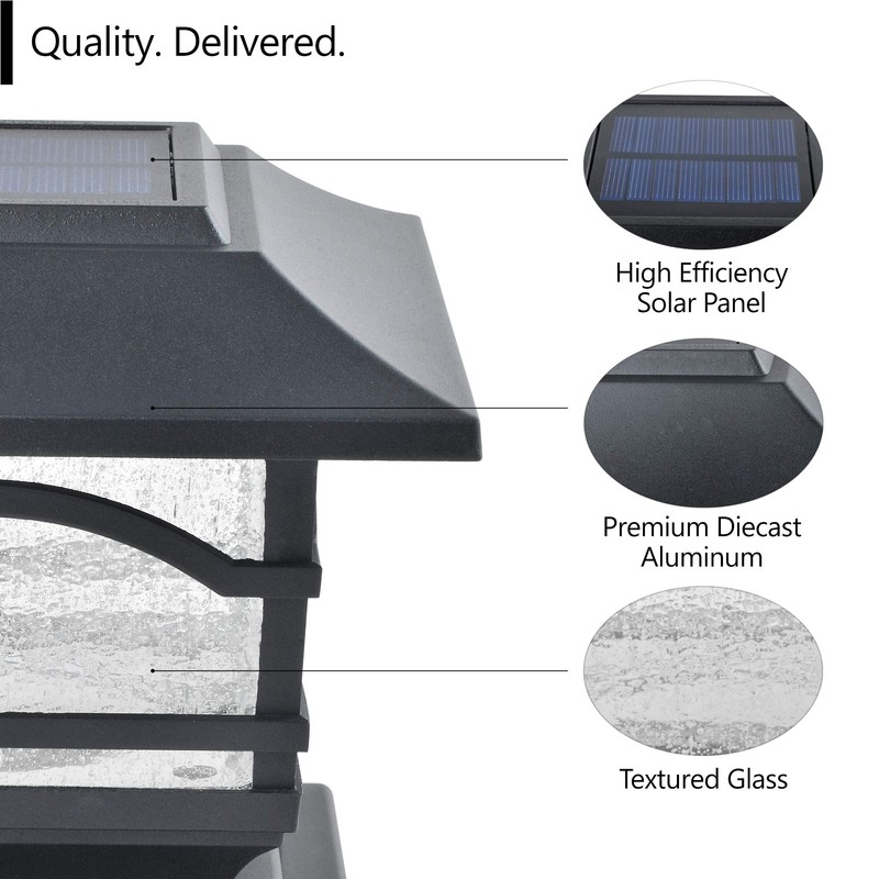 Davinci Lighting Premium Solar Outdoor Post Cap Lights - 4x4