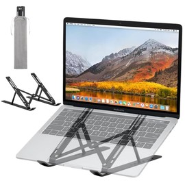 BOJIDO Laptop Stand, Innovative, Ultra Lightweight, PC Stand, 10.1 - 16.3 Inches, Aluminum Alloy, Tablet Stand, Foldable, Lightweight, Stable, Heat Dissipation, Anti-Slip, Height Adjustable, Storage
