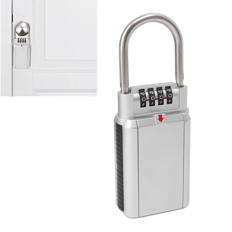 Password Key Box 4 Digit Combination Safe Metal Key Lock