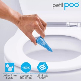 Petit Poo -Natural Toilet Odor Drops Eliminator Deodorizer (Fresh Clouds)