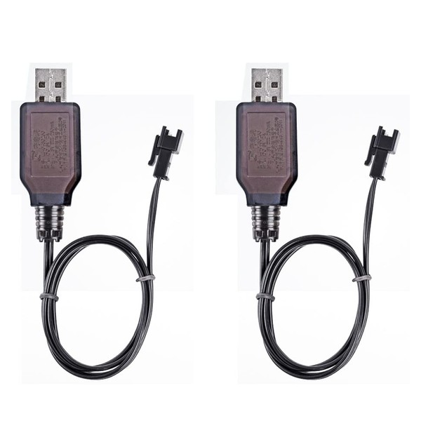 JIECHUN - 2 cables de carga USB positivos SM-2P para