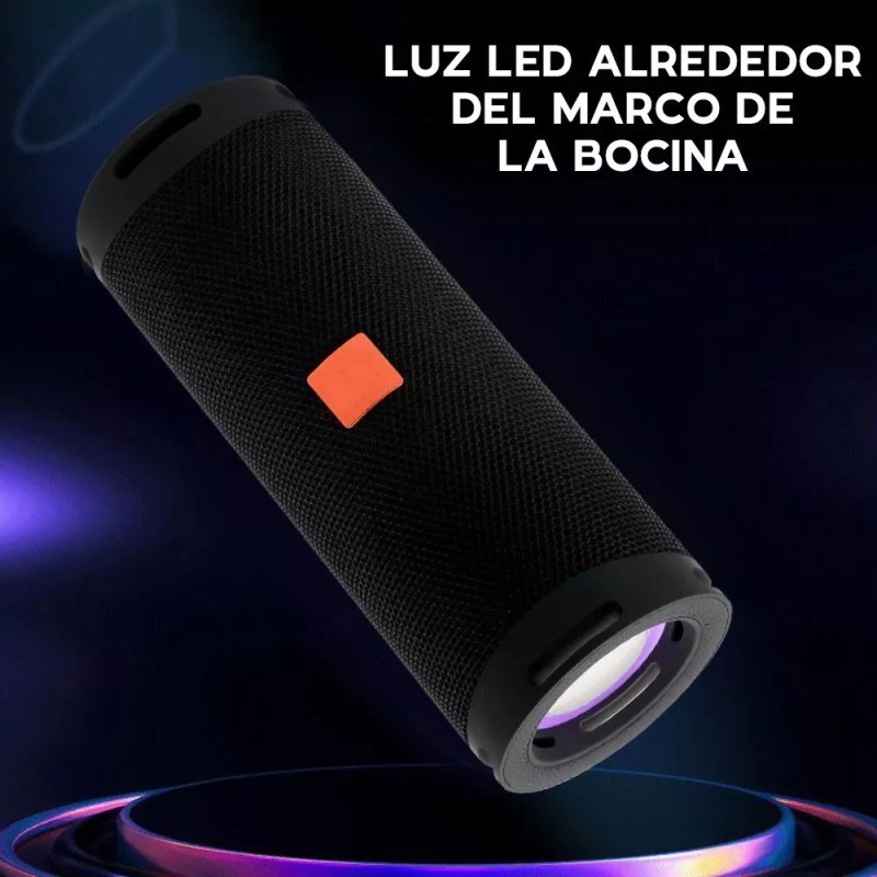 Maíz Bocina Bluetooth Radio Fm Portatil Recargable Usb Luz Led